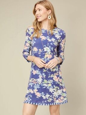 Spartina 499 Island Fringe Peeples Song Southern Garden dress small